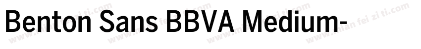 Benton Sans BBVA Medium字体转换